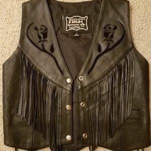 Ladies Leather Vest